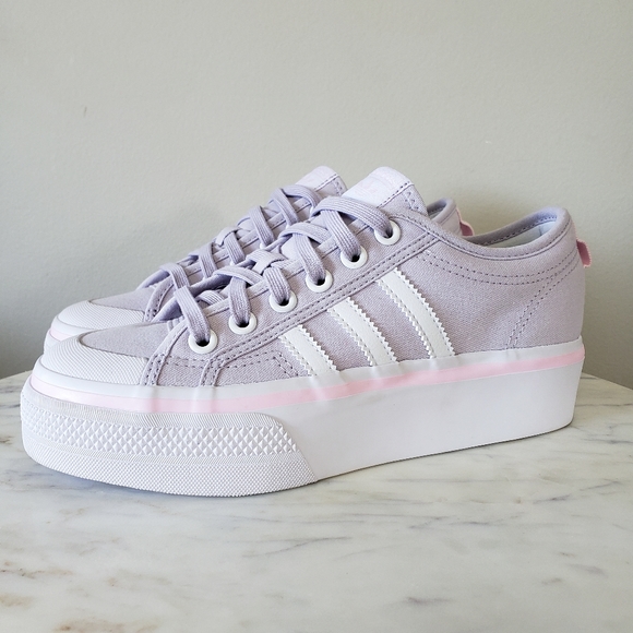 adidas Other - Adidas Nizza Platform Junior Trainers Low Top Sneakers Youth Size 6½